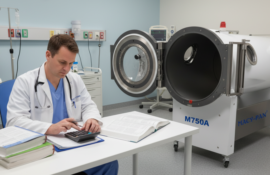 Doctors calculate the cost of hyperbaric oxygen therapy