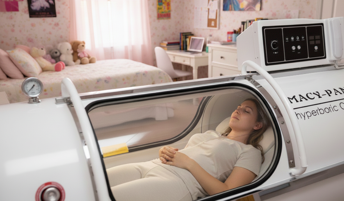 Enjoy hyperbaric oxygen therapy in your room