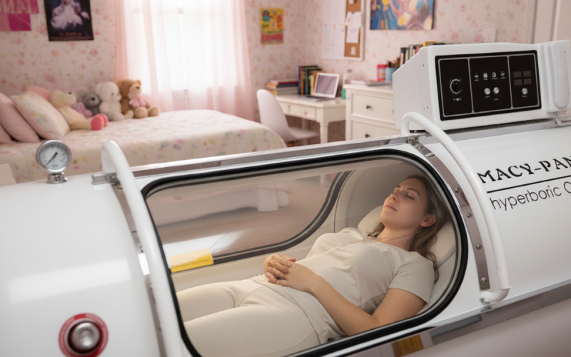 Enjoy hyperbaric oxygen therapy in your room