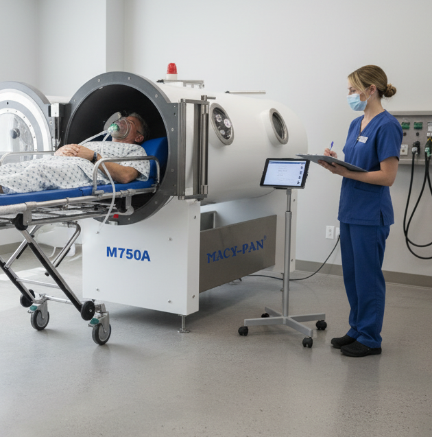 Hyperbaric oxygen chamber therapy