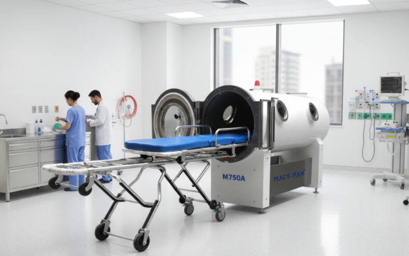 Hyperbaric oxygen chambers in medical institutions