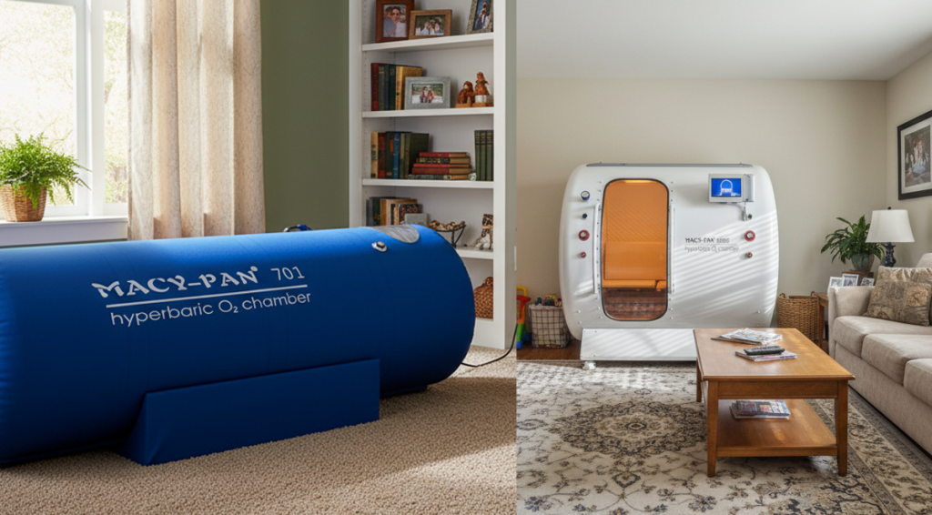 Soft shell hyperbaric oxygen chamber and hard shell hyperbaric oxygen chamber