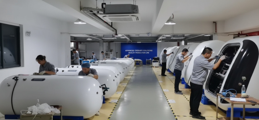 Factory production line.