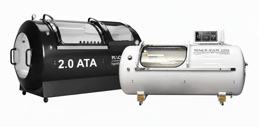 2.0 ata hyperbaric oxygen chamber vs 1.5 ata hyperbaric oxygen chamber.