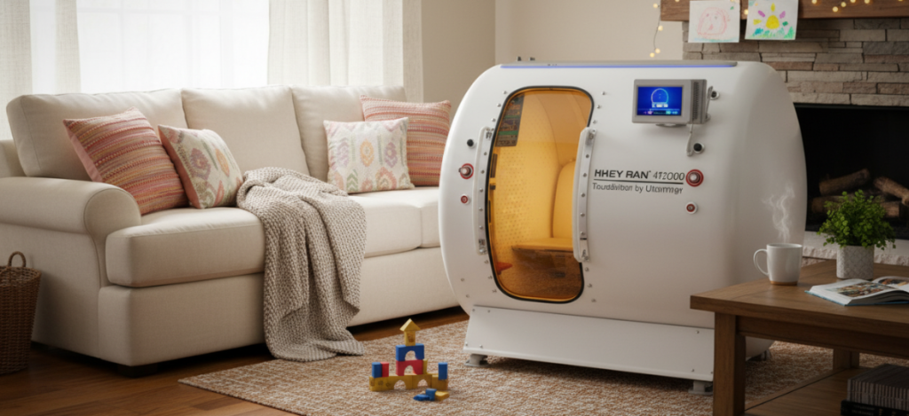 Diagrama esquemático del sistema de oxigenoterapia de alta presión HE5000