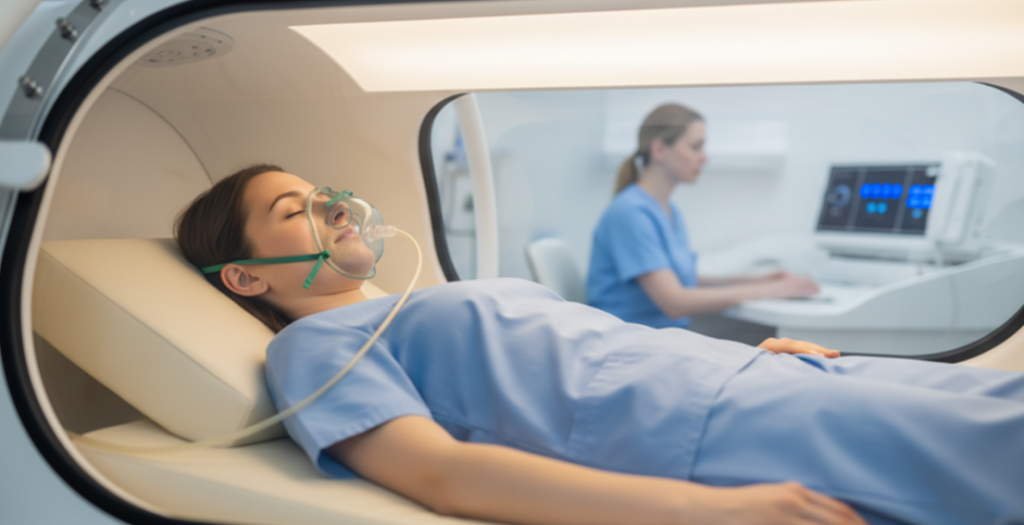 White women use hibernation pods