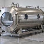 Generic stainless steel hyperbaric chamber concept image